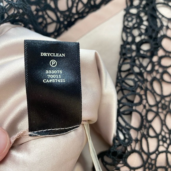 ANN TAYLOR Black Lace Overlay Sheath Dress | Size 2 - Picture 12 of 16